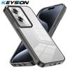 KEYSION Transparent Phone Case for OPPO Reno11 F 5G Soft TPU+PC Anti-slip HD Clear Shockproof Phone Back Cover for OPPO A79 5G