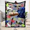Dynamic Soccer Player Action Blanket Ultra-Soft Perfect for Bedding Sofa Couch Four Seasons Universal Modern Perfect Gift for Relatives and Friends