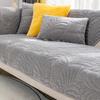 Winter Plush Sofa Cushion, Universal All Year Round, High-end Thickened Seat Cushion, Simple Gray Anti Slip Backrest Cover, Cover Cloth