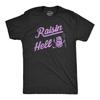 Mens Raisin Hell T Shirt Funny Evil Devil Fruit Joke Tee for Guys
