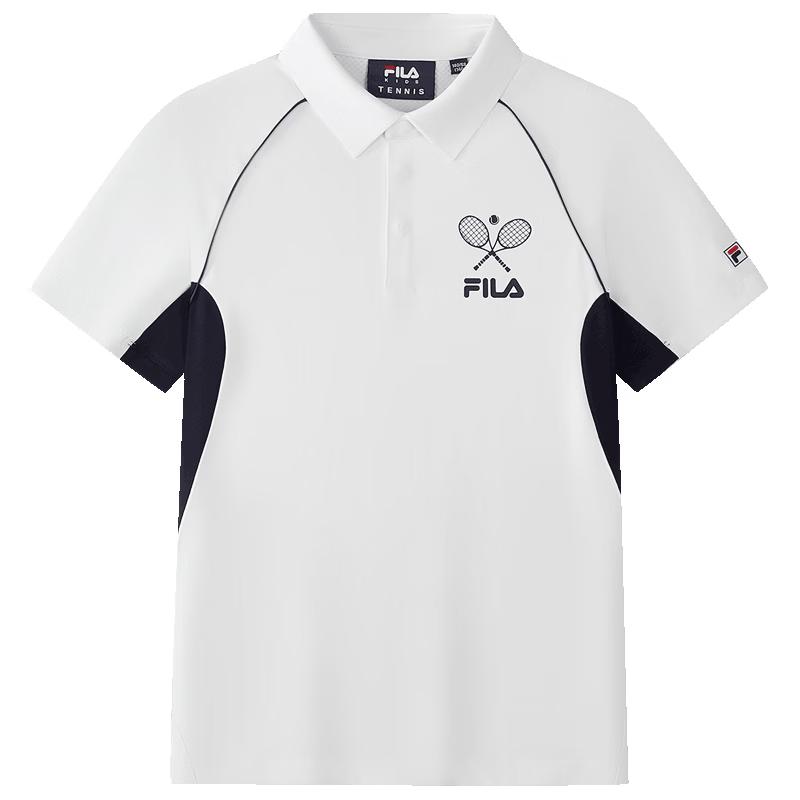 FILA Boys Knit Short Sleeve Polo Shirt 160