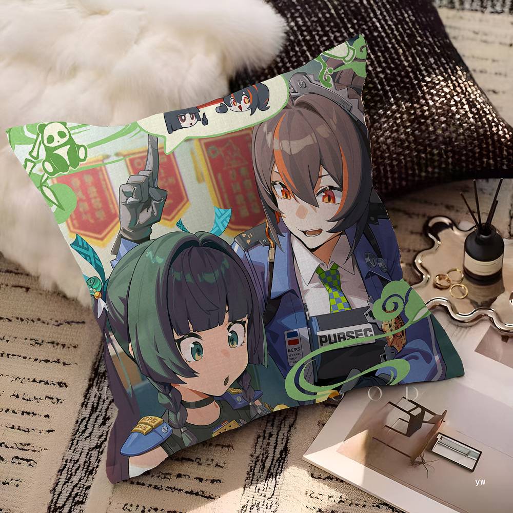 Popular Game Z-Zenless Z-Zone Z-Zero Pillowcases Home Bedding Decorative Pillow Cover Wedding Super Soft Pillow Case