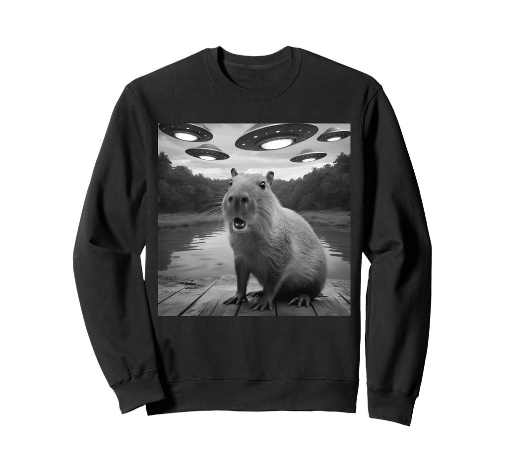 Funny Capybara Selfie UFO Alien Spaceship Trainer