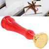 Wax Stamp Kit Delicate Pattern Detachable 4 Vintage Stamp Heads Wax Stamp   Kit with Resin Handle for Invitation