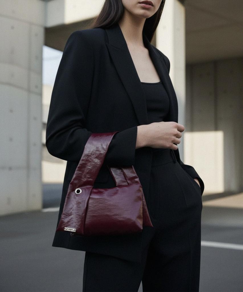 Manig A-Ring Ford Crush Mini Bag Burgundy