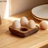 Holz Eieraufbewahrungsbox Einfaches Massivholz Eiertablett Eieraufbewahrungsständer Dessert Snack Präsentationsplatte Holzgeschirr Küchenwerkzeuge