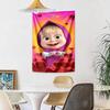 Masha Bear Wall Decor Tapestry Art For Pet Memorial Birthdaywedding Party Backdrop Family Gift