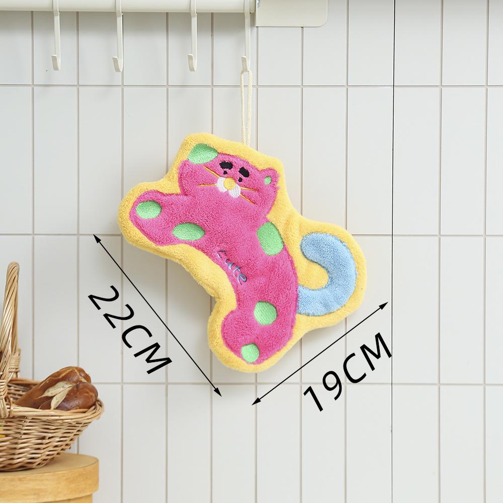 

Подвесное, Утолщенное и Супервпитывающее, Милый мультяшный, Полотенце для рук, Коралловый флис, Маленькое квадратное полотенце, Двойного назначения для кухни и ванной, Милый дизайн 18*25cm