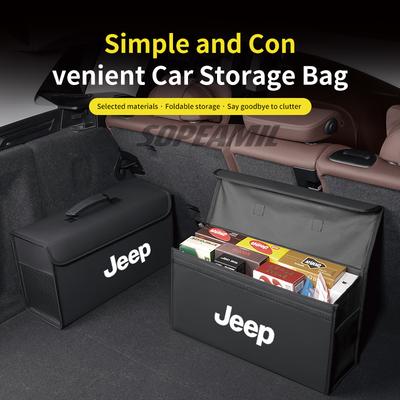 Car Trunk Organizing And Storage Box For Cherokee Compass Patriot Renegade Trail-Hawk Wrangler JK TJ SRT Auto Accessories