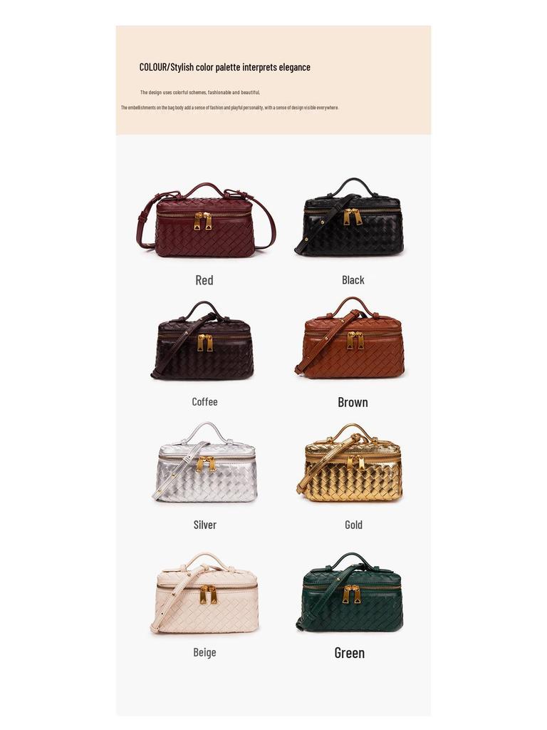 Handmade Woven Crossbody Tote - Stylish Single Shoulder Bag with Niche Design, Perfect for Practical Use.