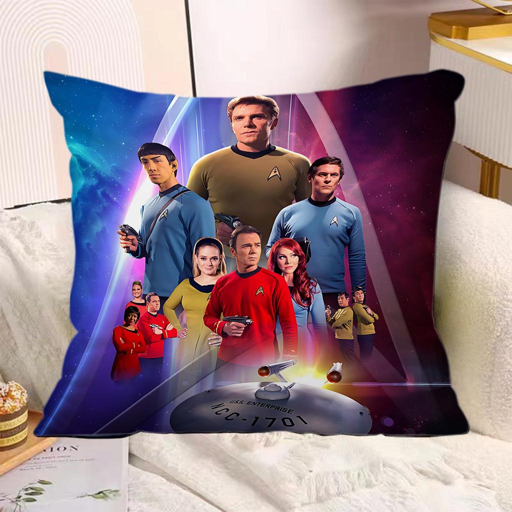 TV Series Pillow Covers Cartoon Sofa Decorative Home Doublesided Printing Short Plush Cute Cushion SStar TTreks Cover