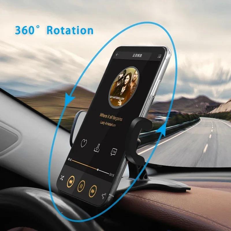 NEW Car Universal Phone Holder Easy Clip Mount Stand Panel Multi-Functional  Dashboard GPS Navigation Bracket Holder