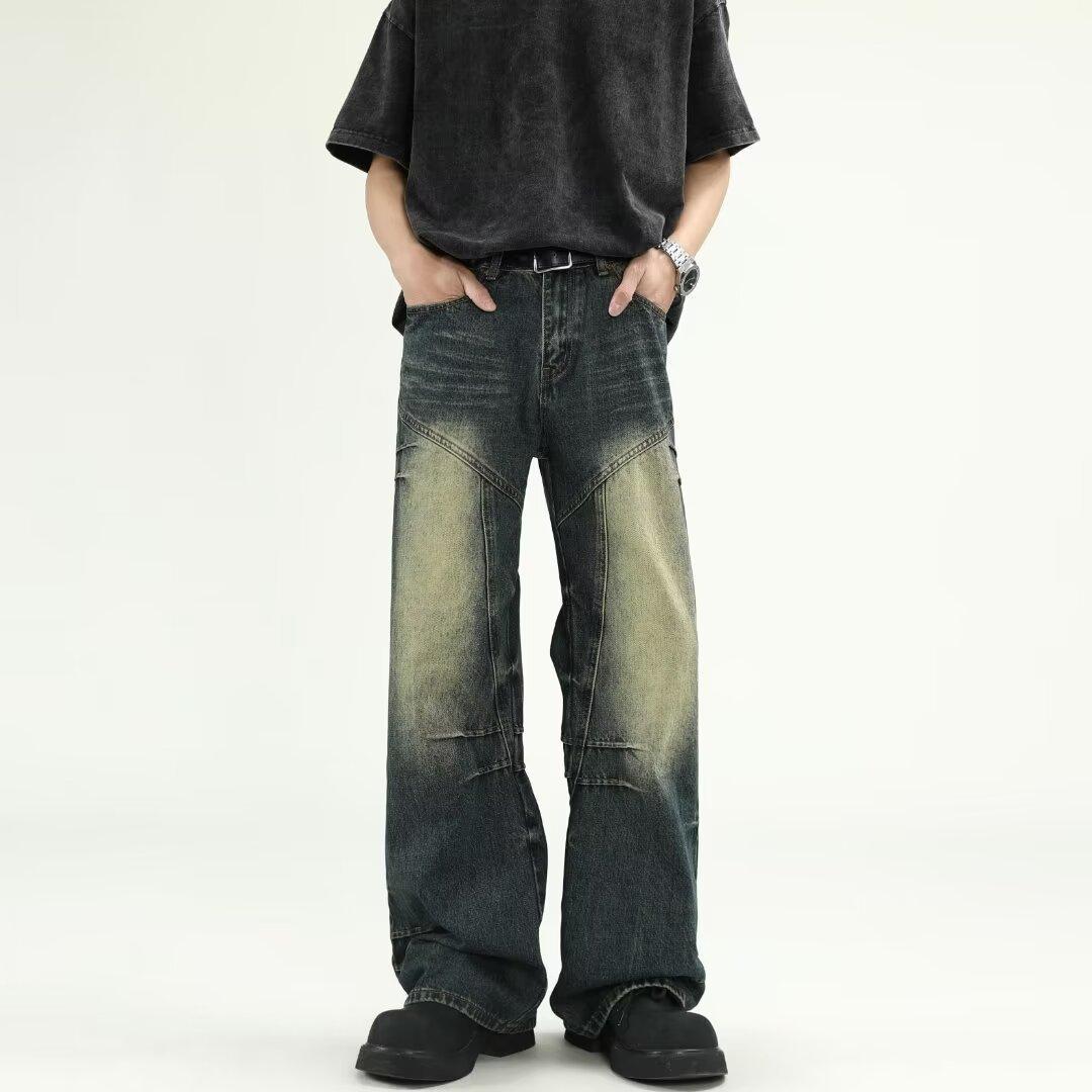 

Мужские модные осенние джинсы прямого кроя в стиле ретро L синий