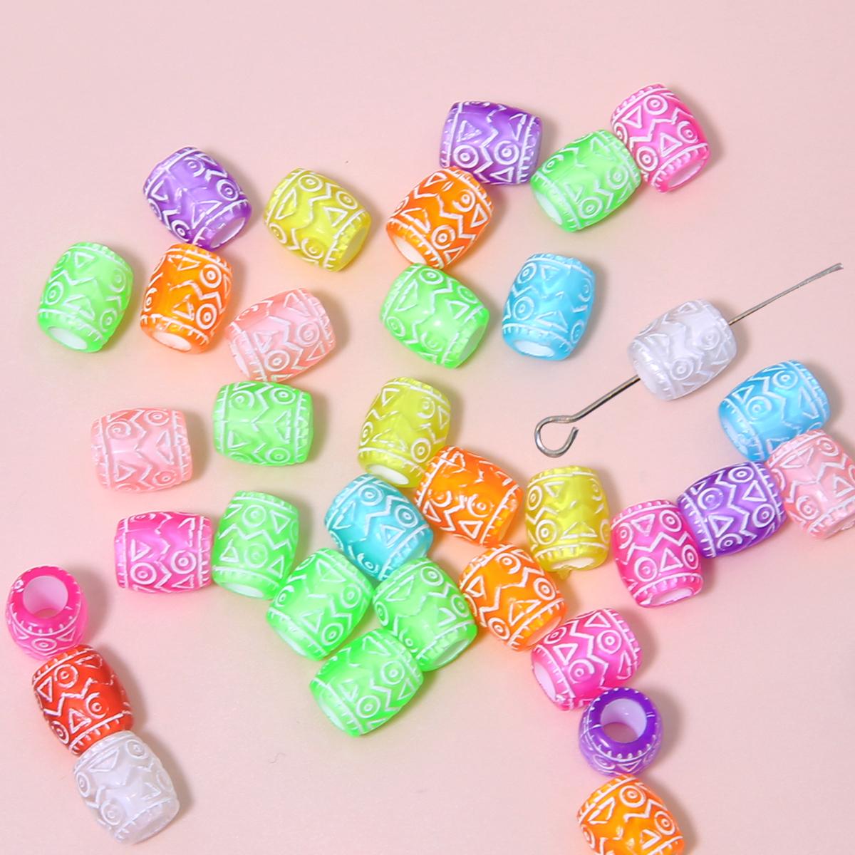 

60-320 шт. акриловые рельефные бусины с узором в виде сердца и розы для изготовления ювелирных изделий своими руками, аксессуары 7x9mm 115pcs