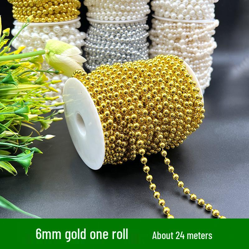 Adjustable 6-14mm Pearl Strand Chain for DIY Wedding Decor