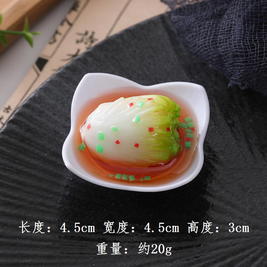 Mini Simulation Dish Plate Magnetic Refrigerator Sticker Creative Stir-Fried Fish Ball Pig Foot Chinese Style Sample 5pc/lot