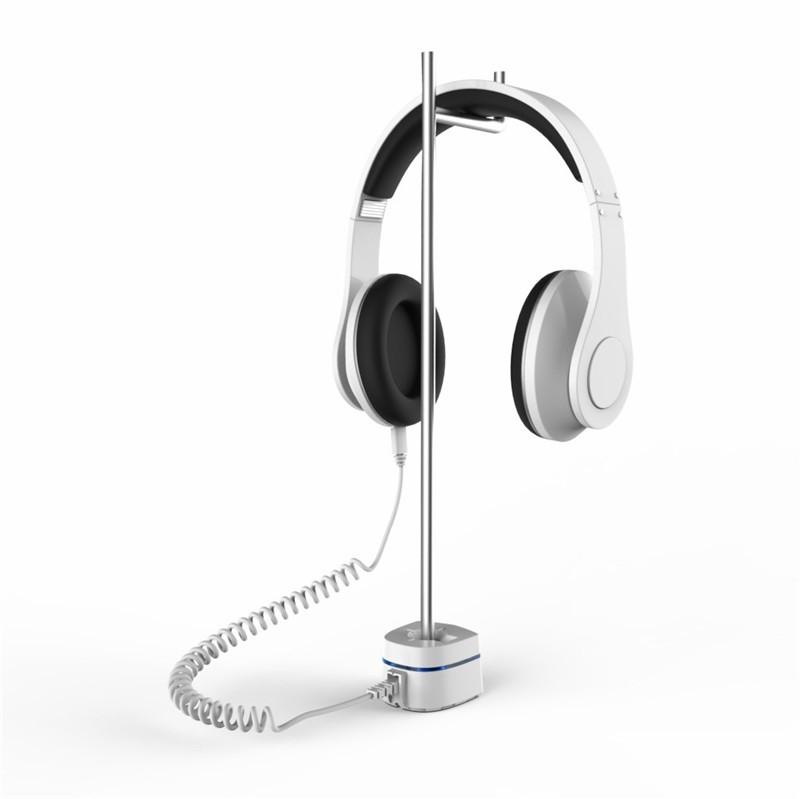 Universal Headset Security Stand Headphone Anti Theft Holder EarPhone Burglar Alarm Earpiece Display Bracket Retail Shop Security Display