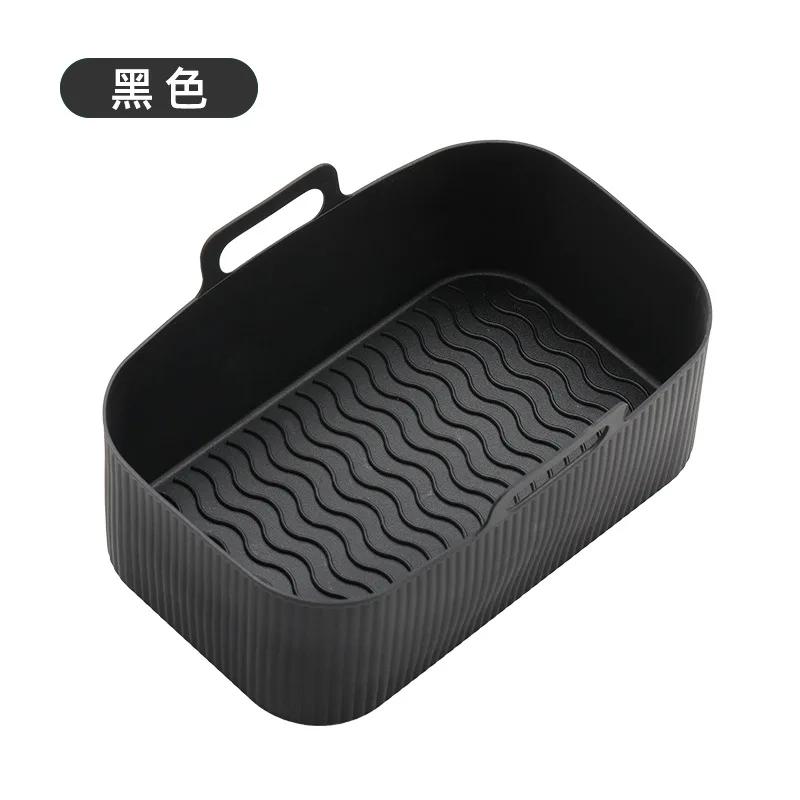 1pcs Air Fryer Silicone Tray Rectangle Oven Baking Tray Basket Reusable Liner Insert Dish for Ninja Foodi Pan Accessories