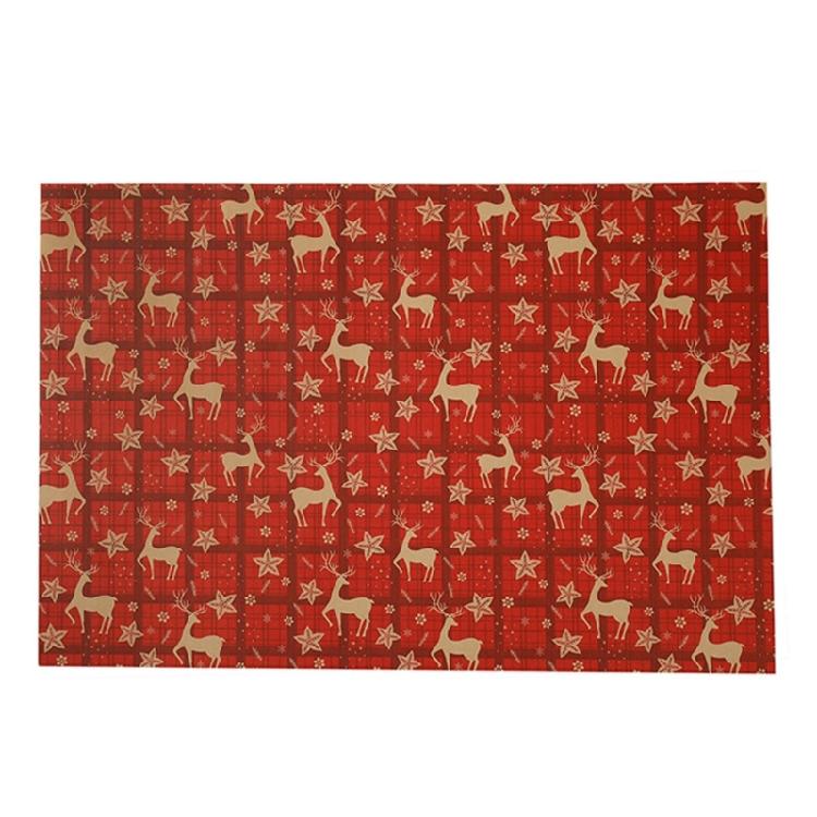 Extra Large 50x74cm Festival Gift Wrap 5 Sheets Sturdy Quality Reindeers Bell Designs Durable Surfaces