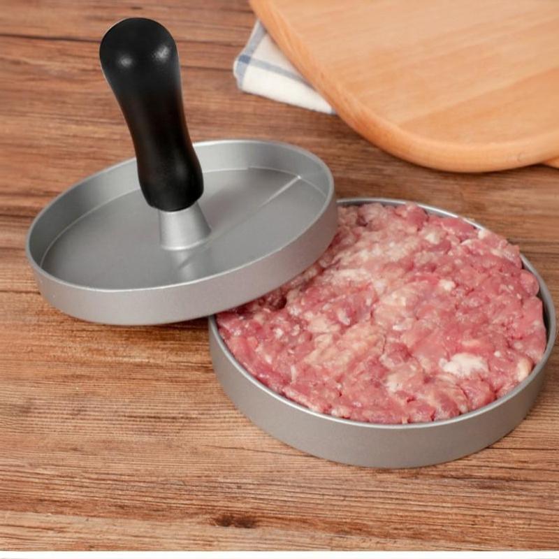Circular Burger Mold Burger Press Non Stick Meat Pie Machine Home Food Mold Kit Small Tool With 100 Meat Pie Paper