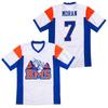 Moran 7 Castle 54 Tedesco 1 Jersey Blue Mountain State Football Tee Men Women Clothing V-neck Summer Tshirt Unisex