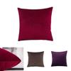 Super Soft 16" Velvet Plain Cushion Cover In Solid Colors For Stylish Home Decor