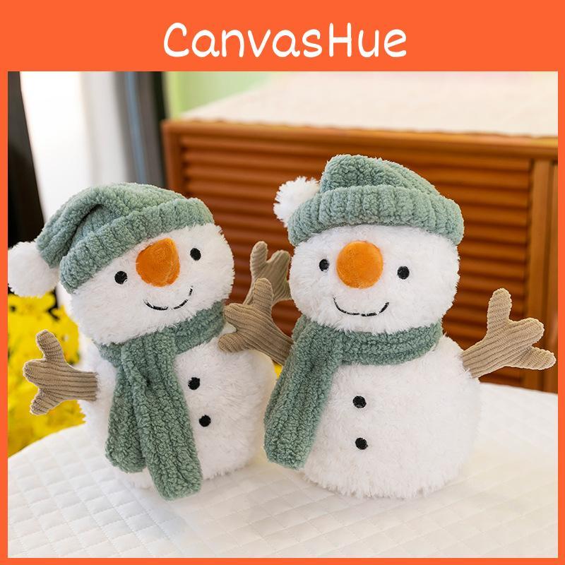 Doll Snowman Plush Hat Scarf Cartoon Bedroom Decoration Christmas Gifts Ornament