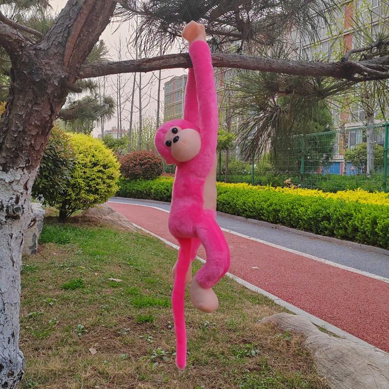 Colorful Long-Arm Monkey Plush Toy Hanging Curtain Decor
