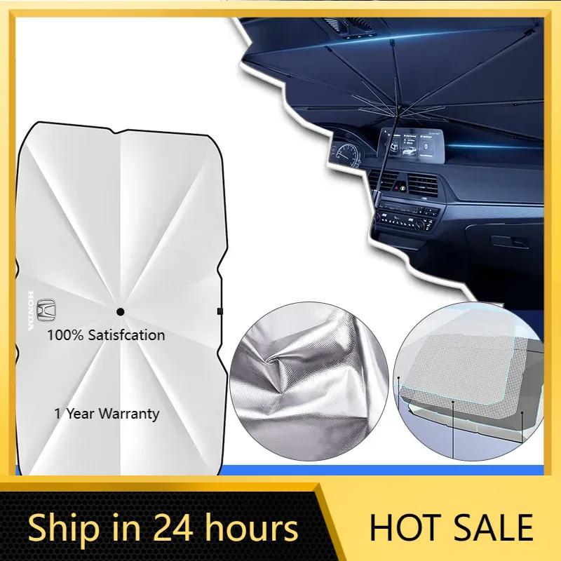 2025 Hot Car windshield Sunshade Foldable Umbrella Protector Parasol For Honda Civic XR-V HR-V City Accord Odyssey Spirior CRV J