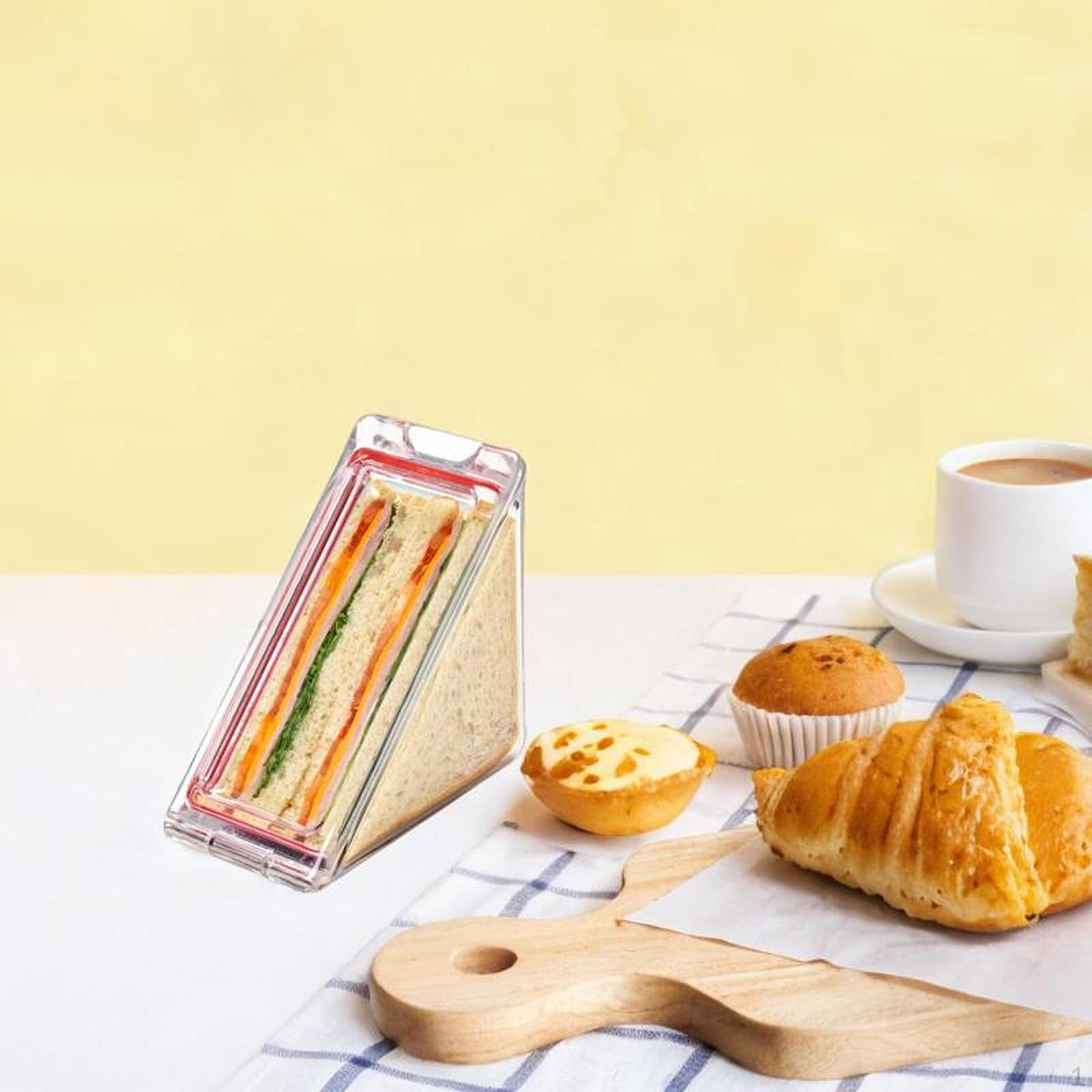 

Коробка для упаковки сэндвичей Треугольный чехол Прозрачный 1 Box