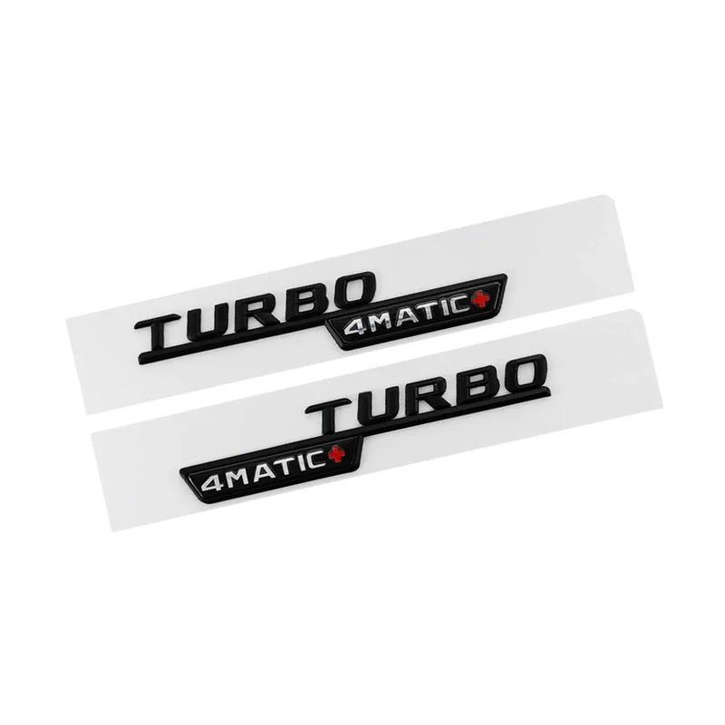 2 ks ABS Auto Blatník Turbo 4MATIC Logo Znak Odznak Nálepka Pro A45 C117 CLA 35 45 GLA45 X247 GLE53 Příslušenství