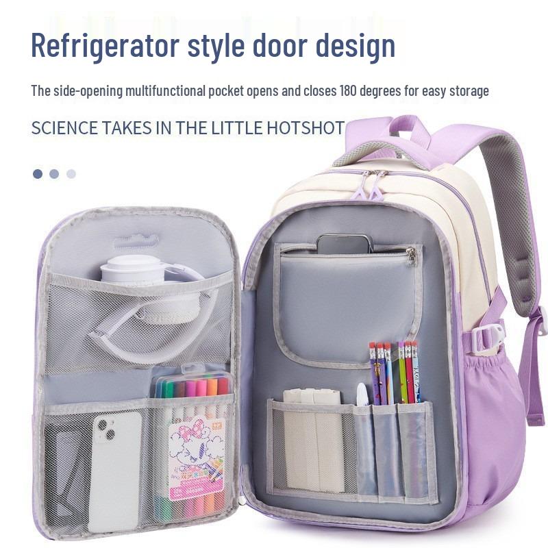 Lightweight Girls' Backpack: Cute Cross-border Design for Grades 3-6, Ideal for School and Outdoor Use