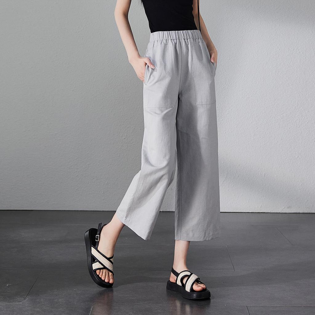 Cotton and Linen Breathable Casual Pants for Women In Summer 2025, Thin, Loose, Slimming and Wide Leg Pants