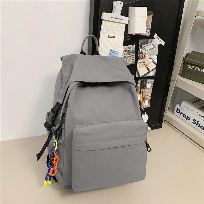 Schoolbag trendy brand pleated backpack women's 1011 new lightweight fashion schoolbag large capacity leisure travel backpack men