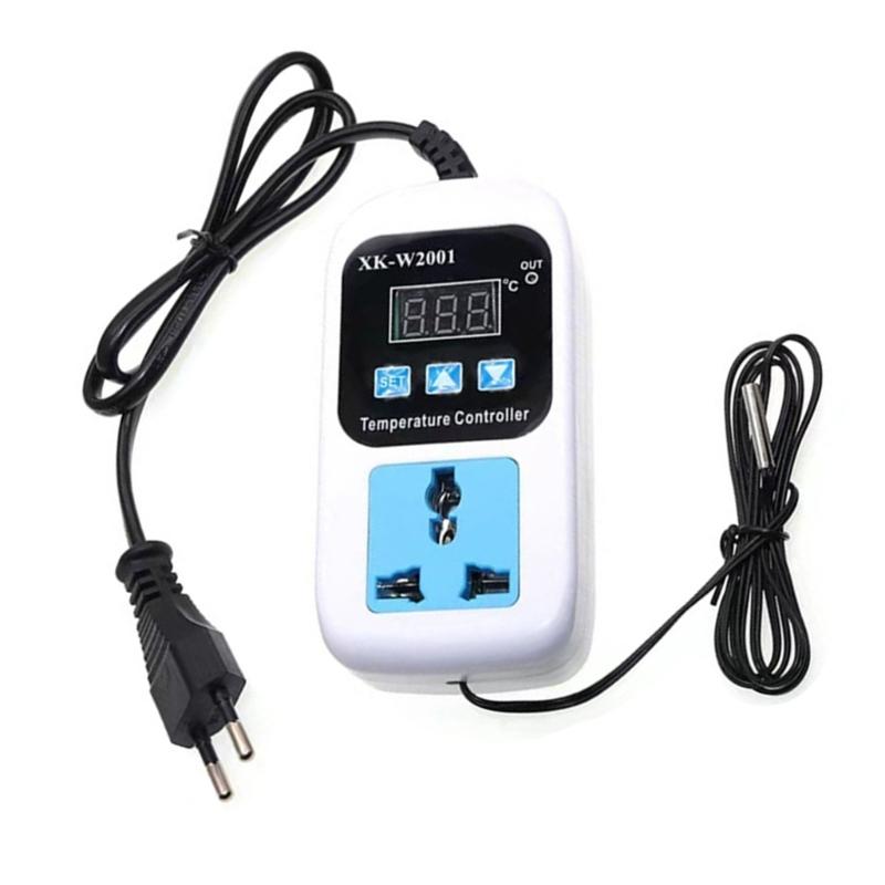 

Цифровой контроллер температуры Розетка AC110-220В Регулятор термостата с 0,1℃ Точный Эффективный Энергосберегающий для Дома