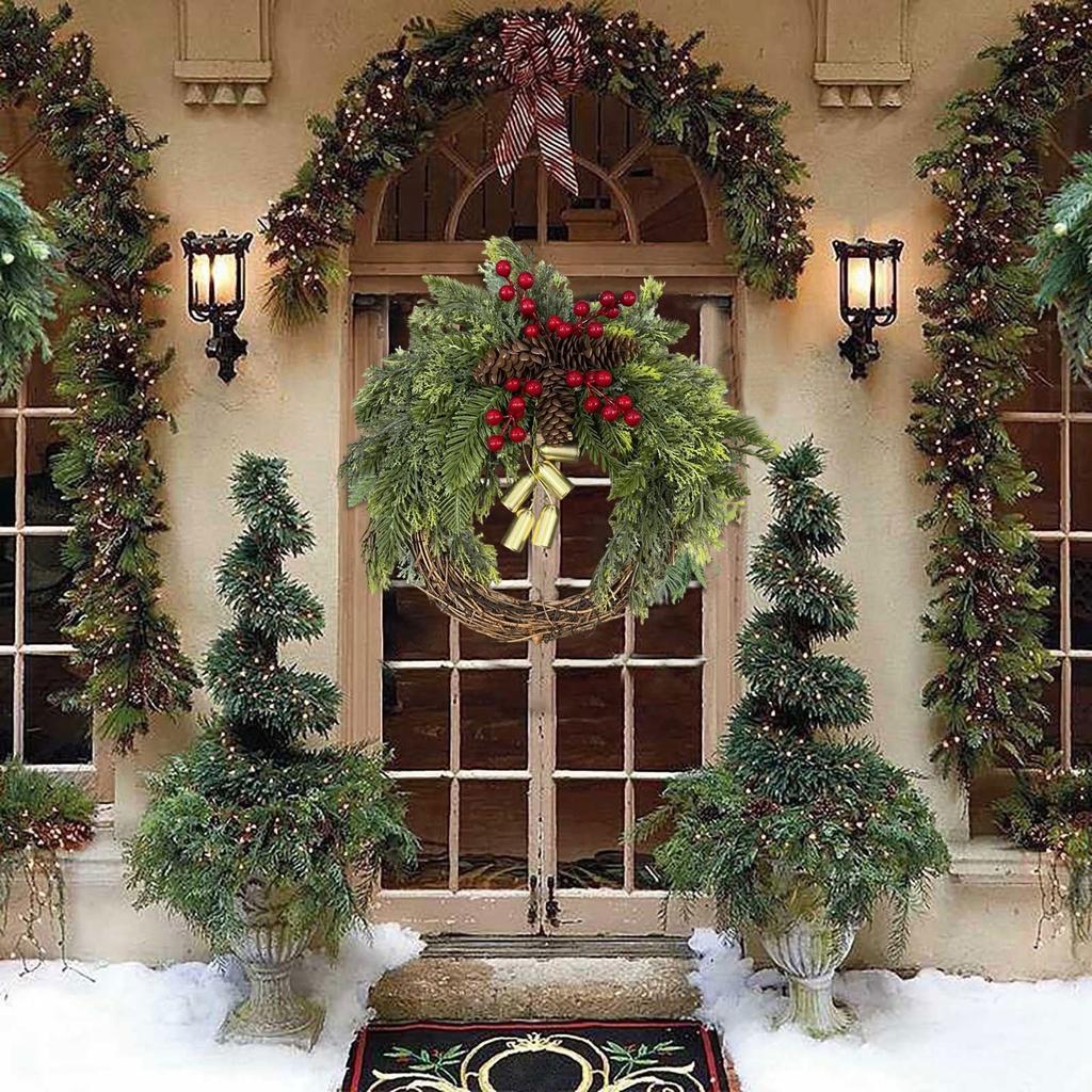 Christmas Wreath Boho Wreath Christmas Day Wreath Home Decoration Door Wall Decoration