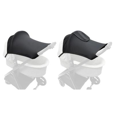 Protective Sunshade Water Resistant Canopy Baby Carriage Sun Cover with Viewing Window Portable Case for Stroller Pram