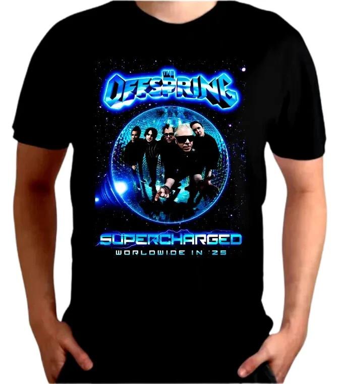 Футболка The Offspring Tour Brasil Supercharged 2025 Полный размер S-5XL Унисекс XXXXL