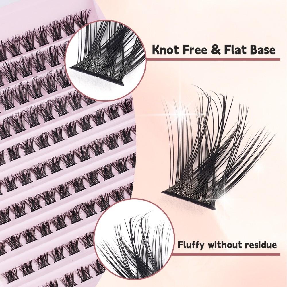 Bond and Seal False Eyelashes Wispy Style Gluing Lashes High Quality DIY Lashes Extension