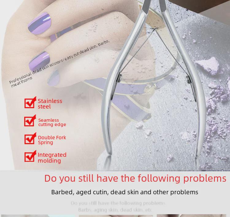 Xin's Professional Manicure Nail Scissors - Nail Scissors, Special Toenail Scissors, Dead Skin Removal Tools