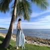 Maldives Vacation Camisole Dress Female Summer Sexy Seaside Photo Shoot Irregular Waist Ruffled Long Dress