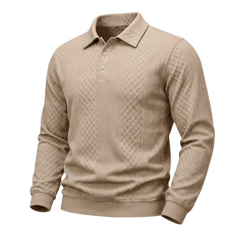 Men’s New Arrivals: Knitted Jumpers, Business Polo Shirts, Casual Long-sleeved Collared Pullovers and Jacquard Hoodies