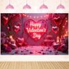 Balloon Valentine's Day Photography Backdrop Gift Happy Valentine's Day Banner  Photo Booth