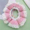 Hair Scrunchie Yarn Strawberry Flower Crochet Designs For Everyday Wear Or Special Occasion Hair Styling Accessories