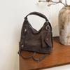 1Pc 2026 New Fashionable Versatile Retro Foreign Style Underarm Bag Solid Color Texture Shoulder Messenger Bag