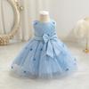 Cute Bowknot Princess Dress For Little Girls Birthday Party Flower Girl Formal Dress