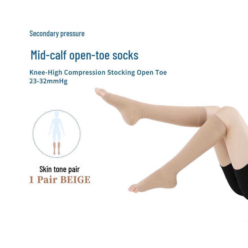 Class II Compression Calf-Length Socks for Varicose Vein & Thrombosis Prevention