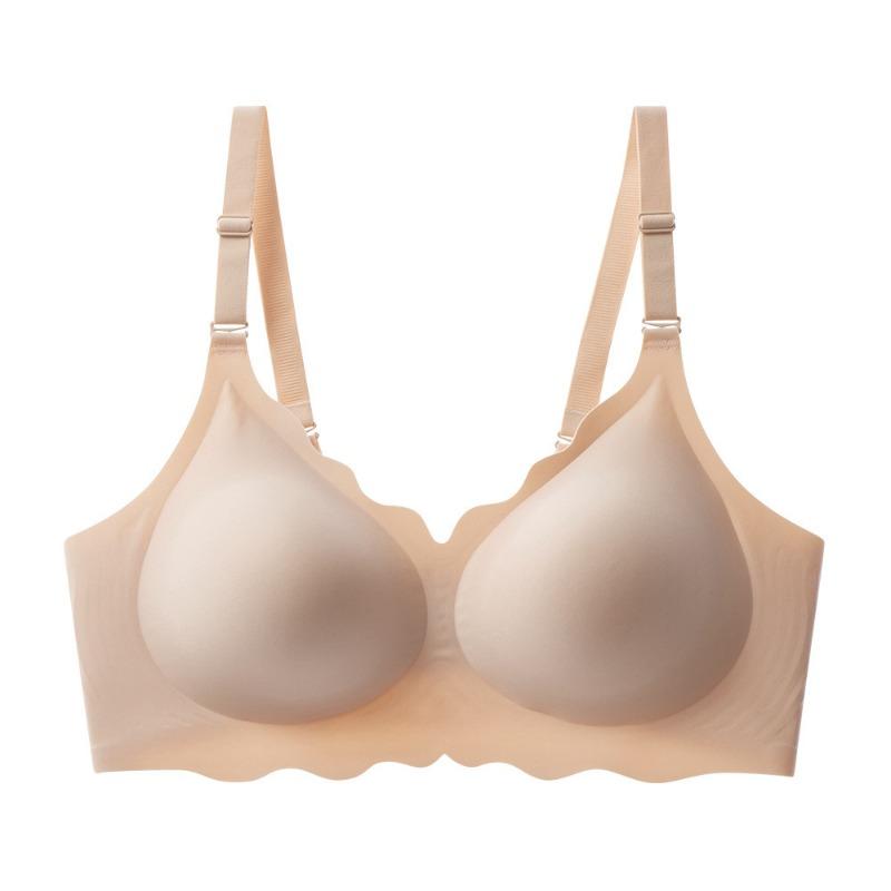 Women Plus Size Seamless Full Cup Soft Support Gather Anti Sag Bra