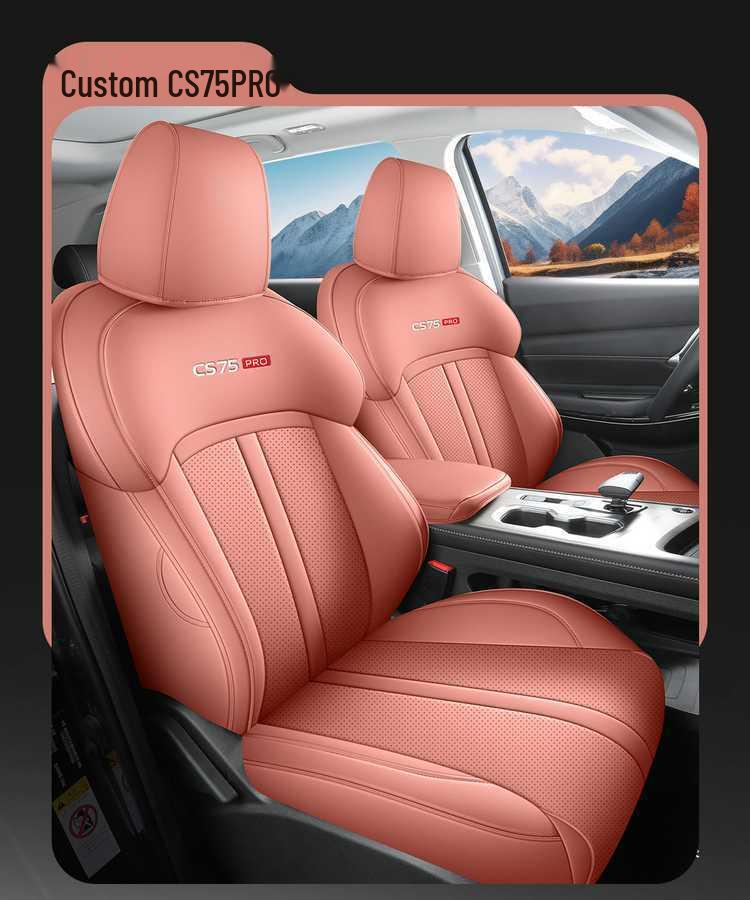 Changan CS75 PRO 2625 Car Seat Cushion - Universal Perforated Leather, Full Coverage for All Seasons