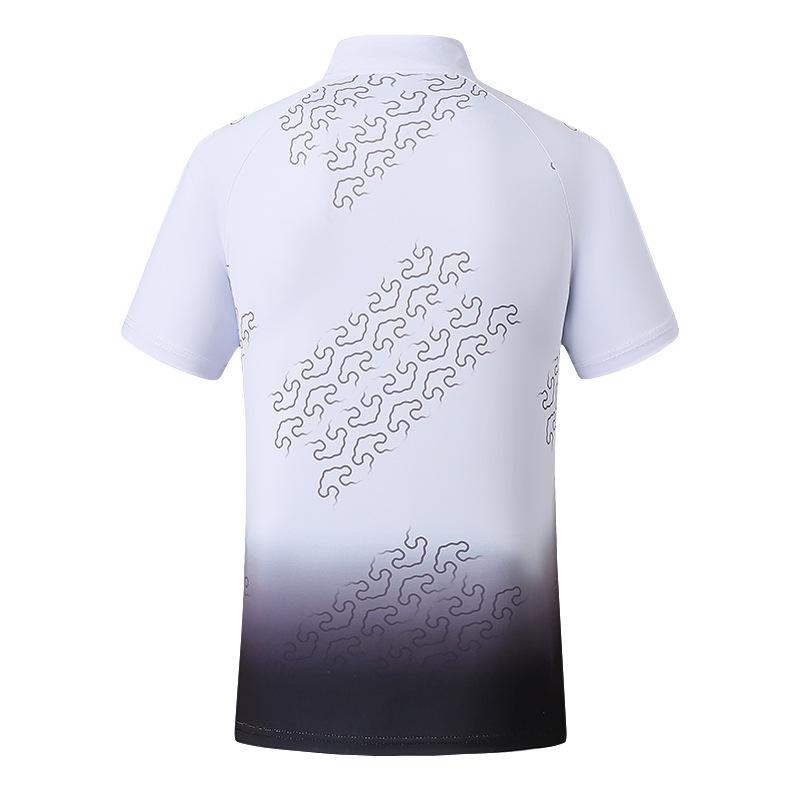 Unisex Quick-Dry Stand Collar Polo Shirt - Short Sleeve Casual Sportswear